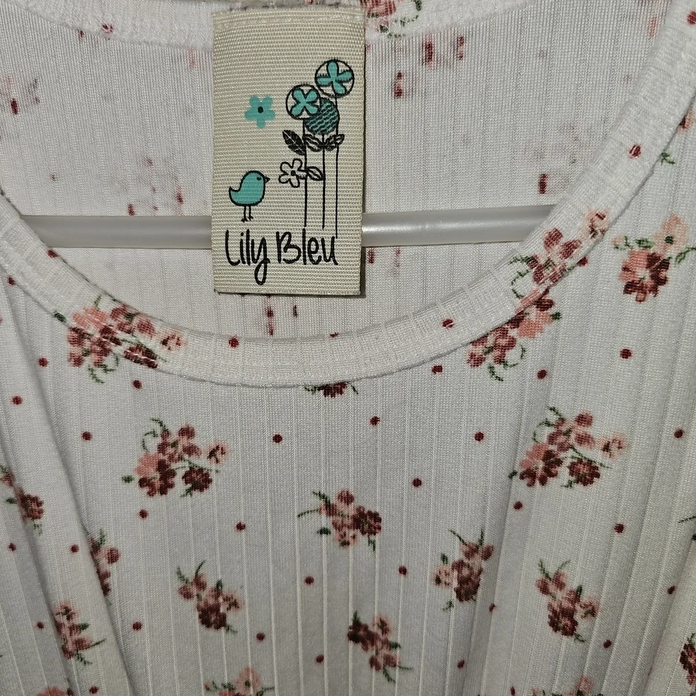 Lily Bleu Pink Flutter Sleeve Scoop Neck Sundress With Short Sleeve Sweater